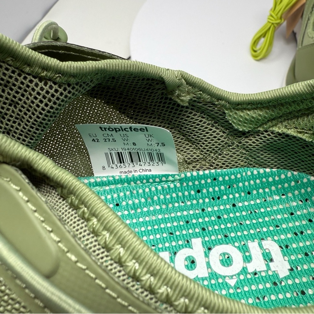 Tropicfeel Canyon Sage Green Men’s Sneakers Size 42 (US 8 / - Picture 9 of 15